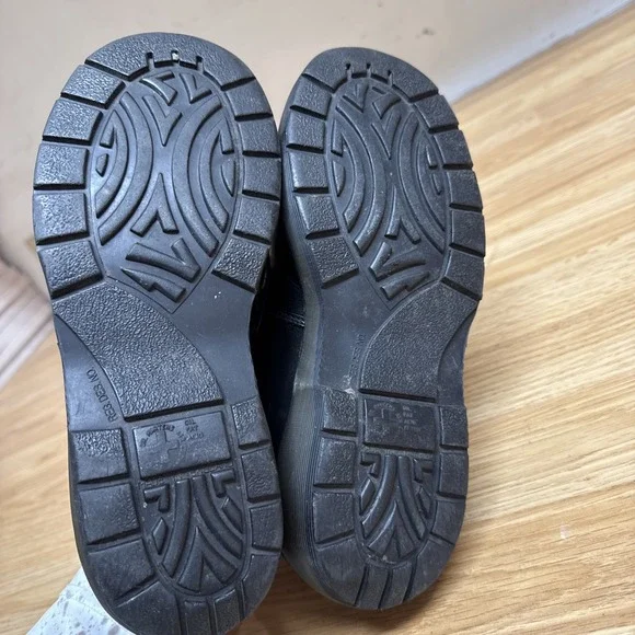 dr marten 8640 CK A 05 womens black leather chunky flats Slip On Size 4 - Picture 8 of 8